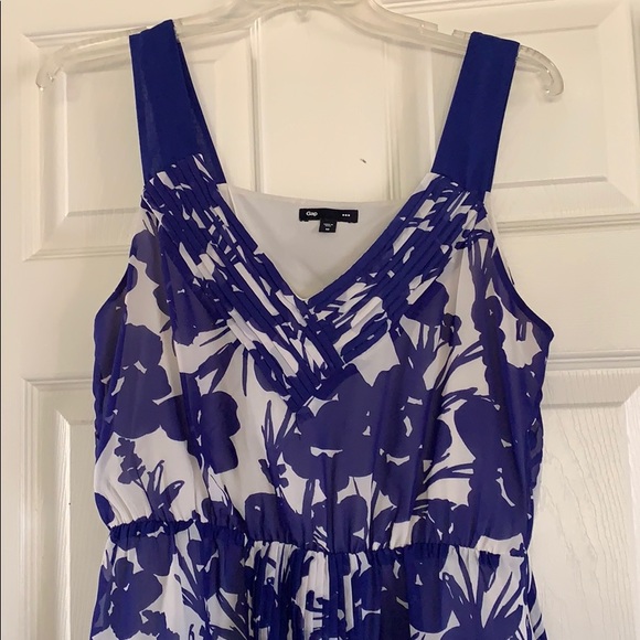 Women’s GAP Blue/White Sheer Dress, Size M - Picture 2 of 9